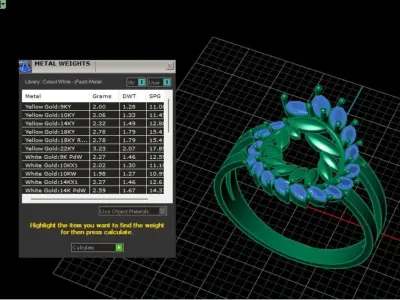 Radiant Vine Ring 3D print model