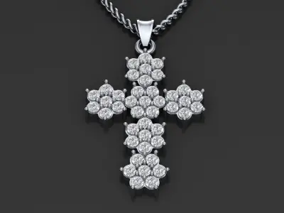 Pendant Cross -D1 3D print model