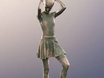 Katy 12840-02 - Female Dancer Statue Low-poly 3D model