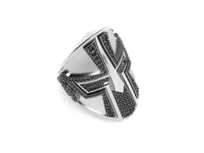 Spartan helmet Ring - Jewelry 3D - AN-627 3D print model