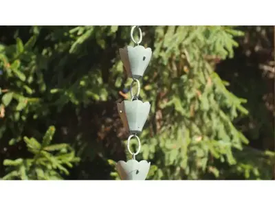 Blue Verde Copper Alldredge Rain Chain AGRV3308 3D model