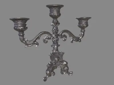 Candlestick Stand Low-poly 3D model