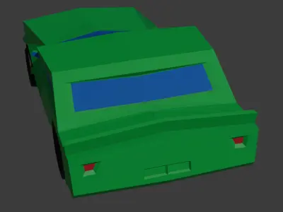 Low-ploy Car 3D print model