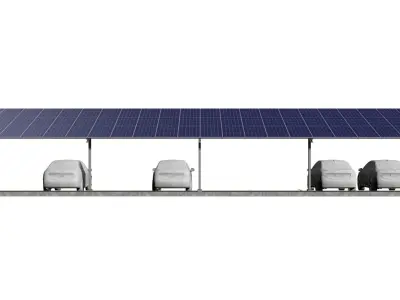 Solar carport 2301 3D model