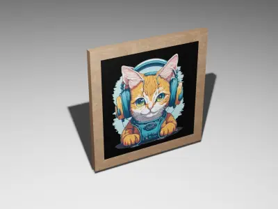 3D DECORATION WALL ART Low-poly 3D model