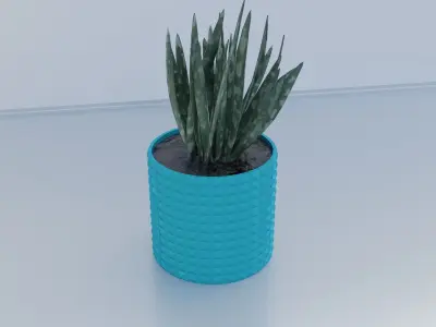 Flower pot planter 11 3D print model
