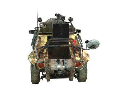 Doomsday 4WD Low-poly 3D model