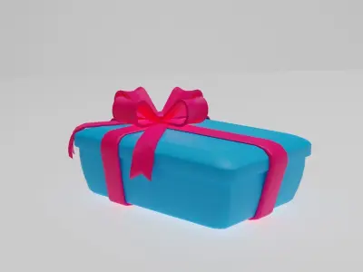 Gift boxes Low-poly 3D model