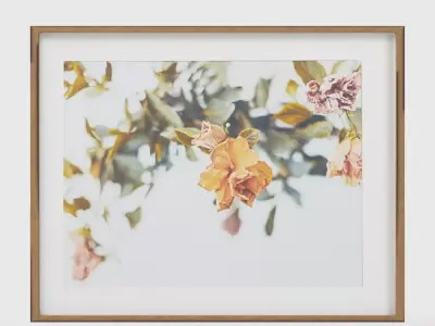 Brushed Antique Bronze Wall Picture Frame Low-poly 3D model