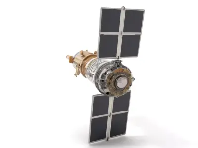 Cosmic Satellite model pack Low-poly 3D model