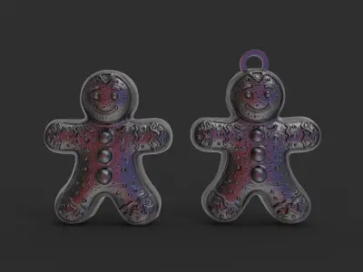 christmas tree cookie decor 3D print model