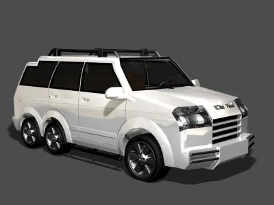 TC New Model Car 02 Low-poly 3D model