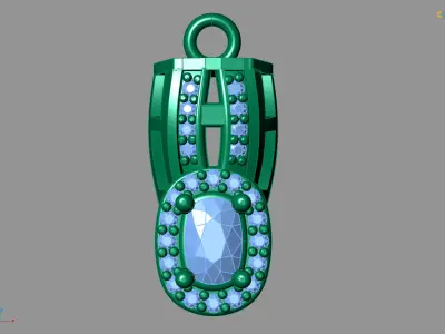 Women Pendants 3DM STL Pendant Renders Details 3D print model 3D print model