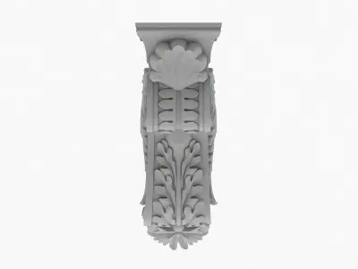 Scroll Corbel 09 3D model
