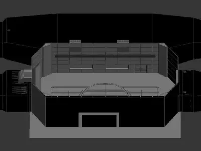 Masterscene of a Windtunel for Vehicles Low-poly 3D model