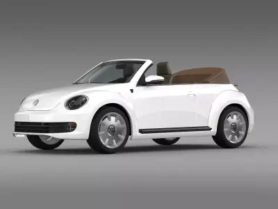 Karmann Beetle Cabrio 2014 3D model