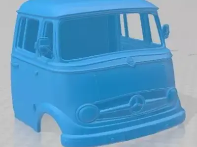 Mercedes Benz L 319 1963 Printable Cabin Truck 3D print model