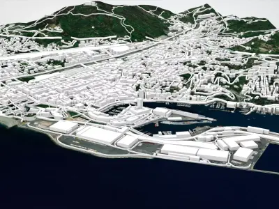 Cityscape Savona Italy 3D model
