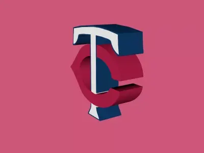 Minnesota Twins Team Logo 3D model