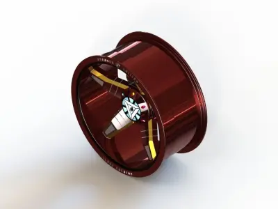 Rim for 3D printing - size 20x9 - Marvel Edition - Ironman 3D model