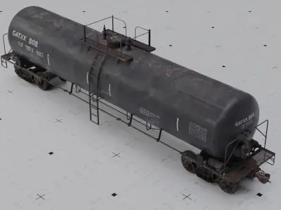 TRAINS  Tank cars 3 liveries 3D model