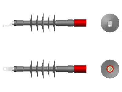Medium voltage outdoor cable terminal Free 3D model
