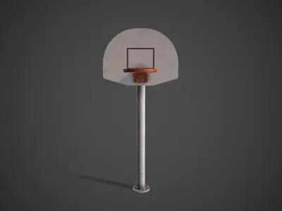 Basketball Hoop Low-poly 3D model