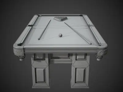 Pool Table Britton Heritage Low-poly 3D model