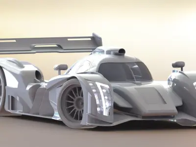 HIGH DETAIL Audi LeMans Race Car - 6 Parts for 3D Printing  3D print model