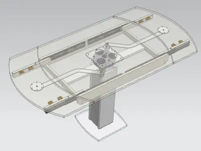 moon table 3D model