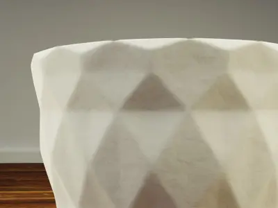 Decorative Diamond Vase Low-poly 3D model