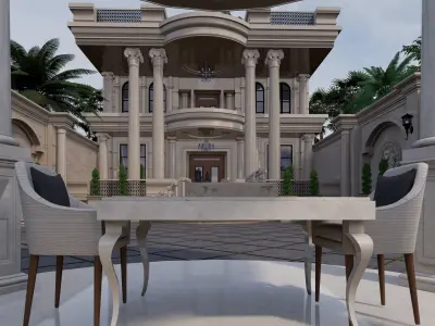 Classic villa 3D model