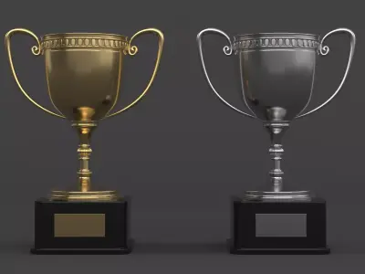 Trophy Cup 3D model 23