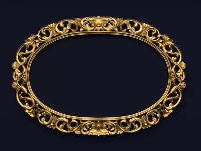 Frame mirror 3D model 07 3D print model