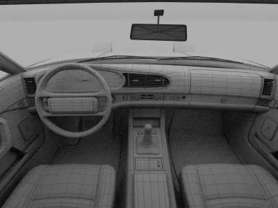 Porsche 944S w interior rev 3D model