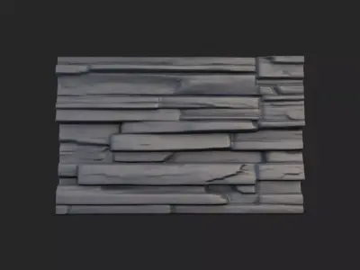 Rock Wall 42 3D model