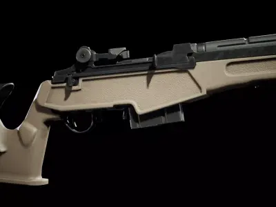 PBR - M14 Archangel Hunting Rifle  - Game-Ready 3D Asset Low-poly 3D model