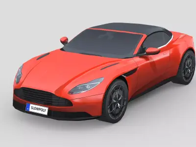 Aston Martin DB11 Volante 2019 Low-poly 3D model