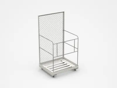 High Container Cart  3D model