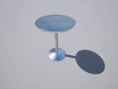 Interior tables pack Low-poly 3D model