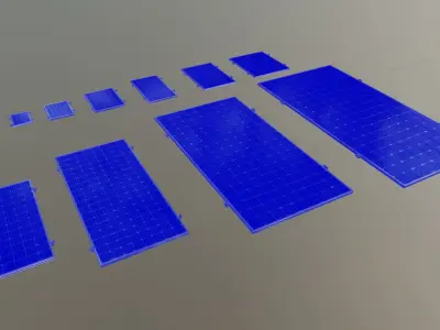 All Dimensions Solar Panel 3D model