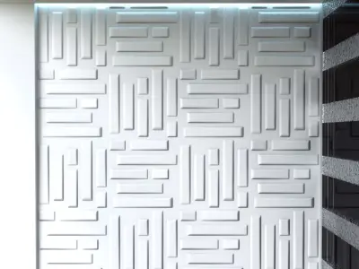 3D Wall Panel - LOW POLY - Bricks Low-poly 3D model