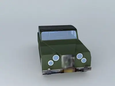 Green Jaguar  Free 3D model