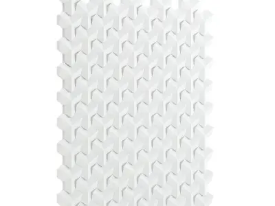 White Wall Panel 3D model shop