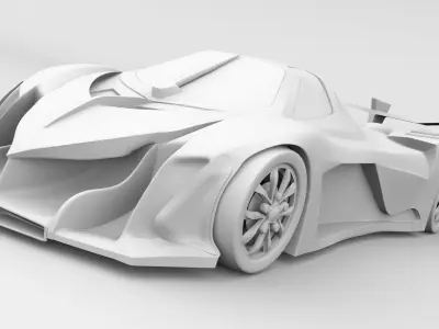 Devel Sixteen Only Car Model Outer Body No Tex  Int 3D model