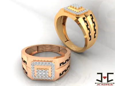 0256 - Gents Ring - JCADHub 3D print model