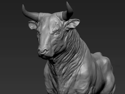 Bull Sculpt 3D model purchase