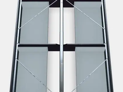 BRIMNES Bed frame with storage 7 Low-poly 3D model