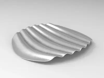Wavy Tray Low-poly 3D model