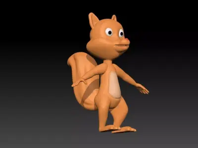 Baby Squirrel 3D Model 3D model